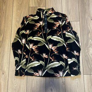 Tommy Bahama Fleeced Quarter Button Up